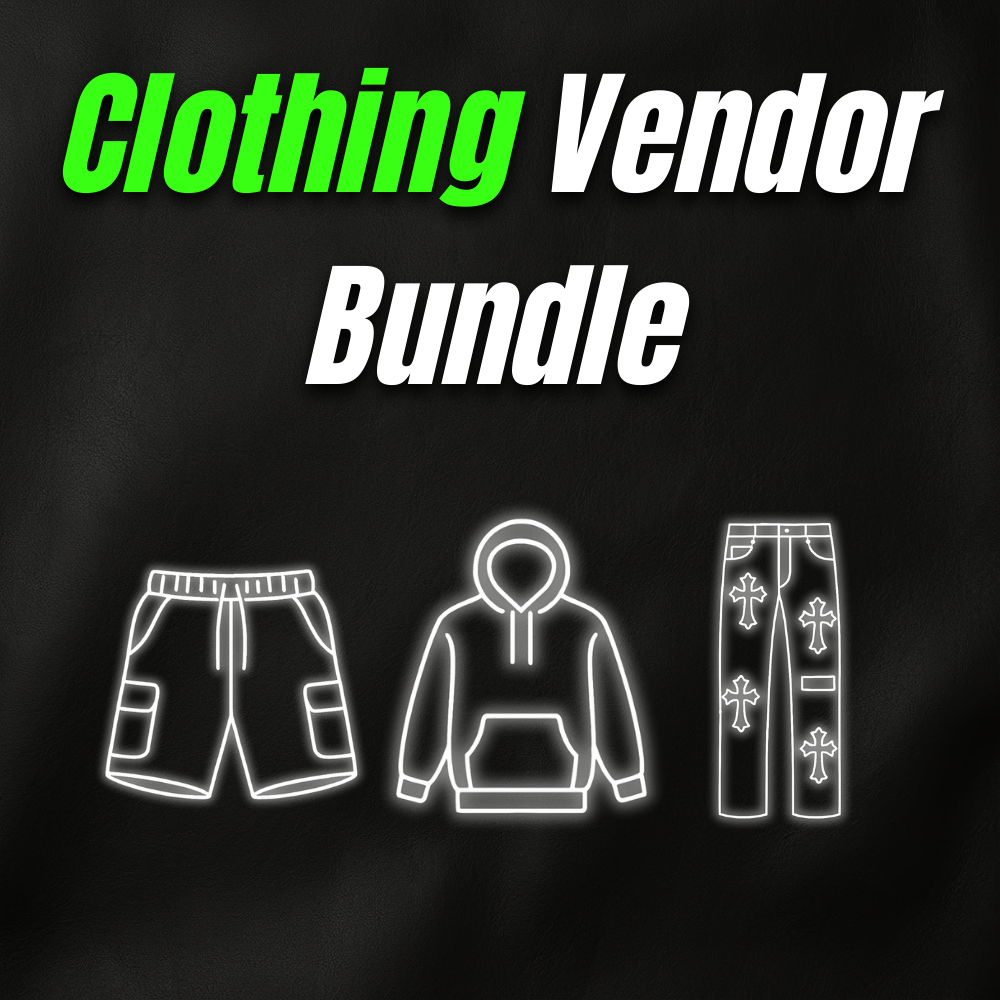 Clothing Vendor Bundle *PASSING*